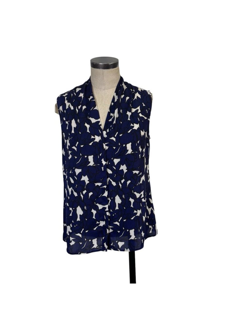Banana Republic V Neck Blouse 12P Floral